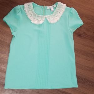 Vintage style mint blouse